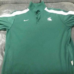 Michigan State Men’s Nike Golf Shirt Dri Fit Sz XL-GREAT CONDITION!